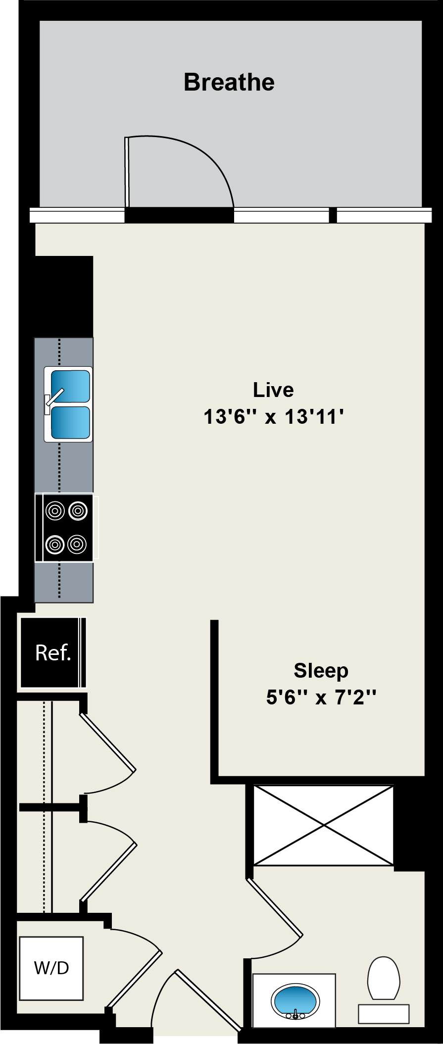 Unit 1-0403 floor plan